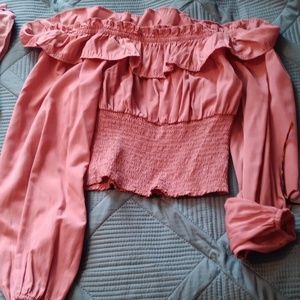 Beautiful women's off shoulder top.